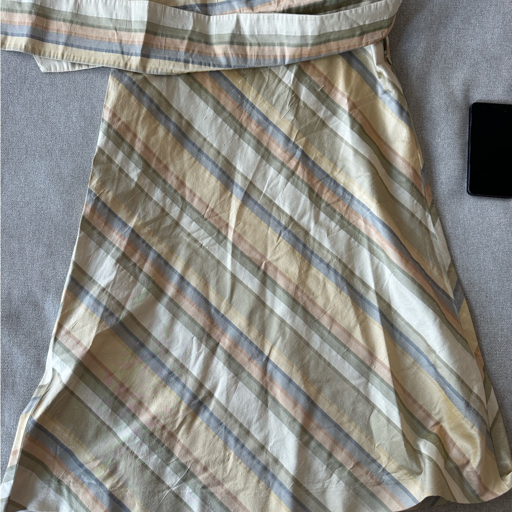 Skirt with wrap belt